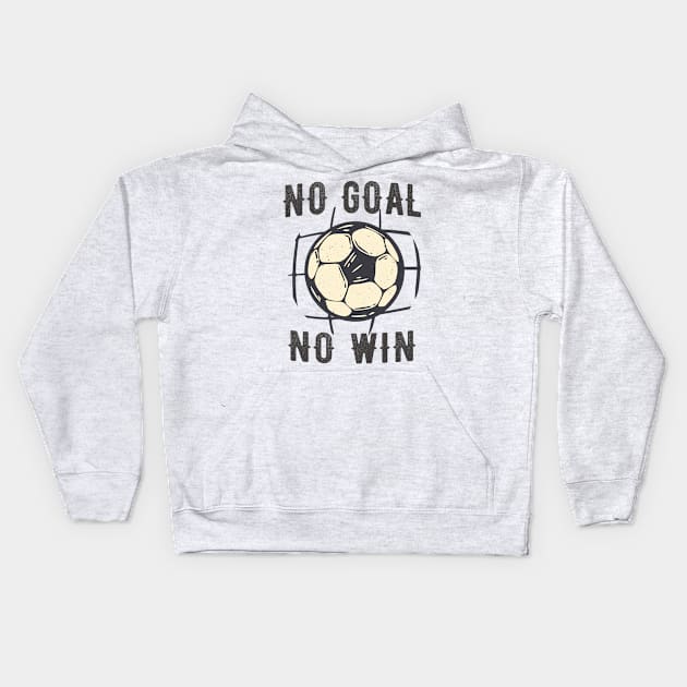 Soccer Winner Goal Victory Sport Tournament Kids Hoodie by Foxxy Merch